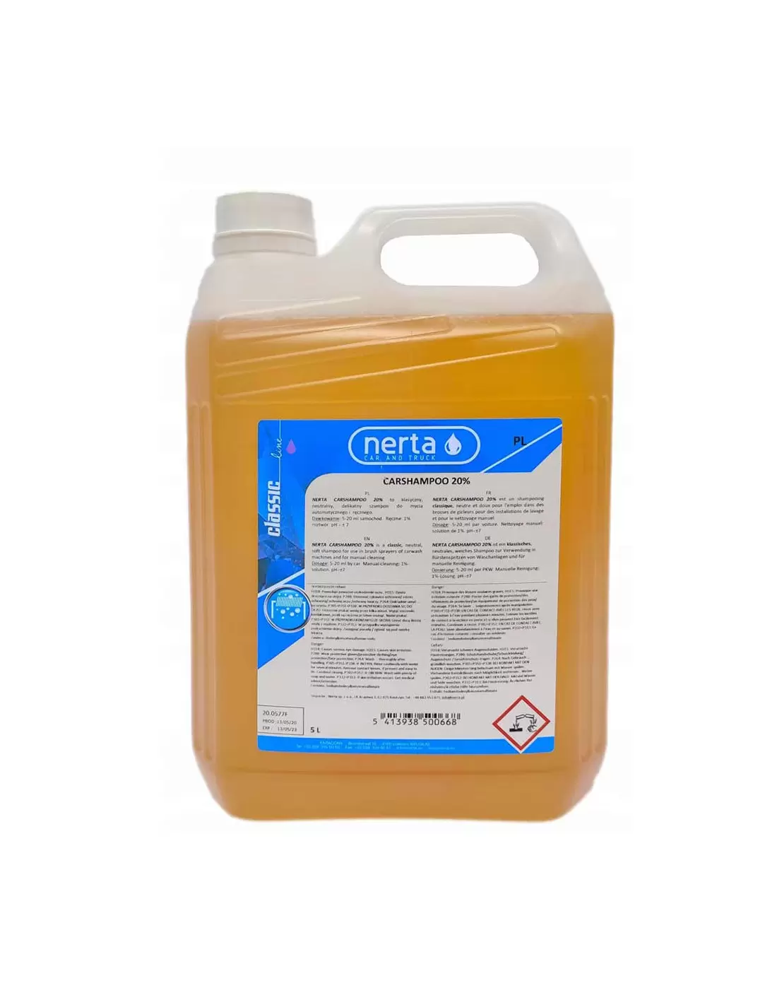 Carshampoo 20% - auto šampūns, 5 L cover photo