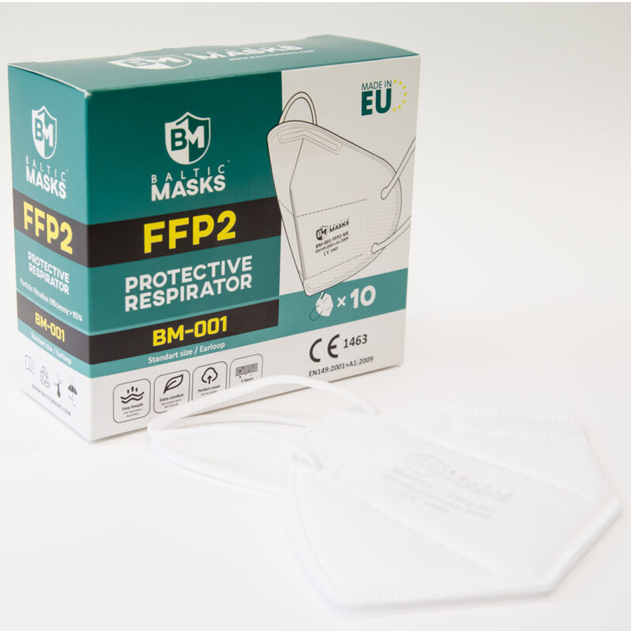 Respirators FFP bez vārsta, II tips, balts cover photo