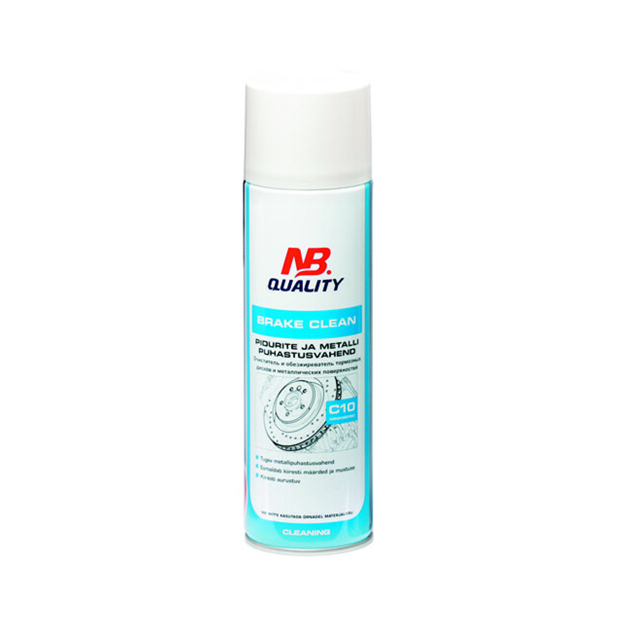 NB Quality BRAKE CLEANER C10 - bremžu un metāla tīrīšanas līdzeklis cover photo
